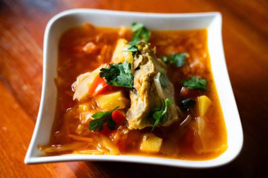 Çorba kasede. Yüksek kalite fotoğraf