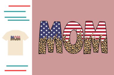  Amerikan anne tişörtü tasarımı