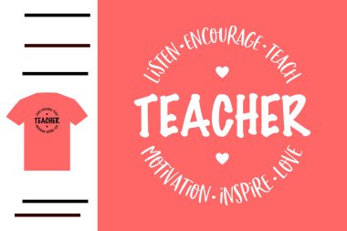 Öğretmen için en iyi tişört.