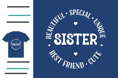 En iyi kız kardeş tişört tasarımı