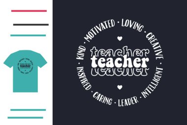 En iyi öğretmen tişörtü tasarımı