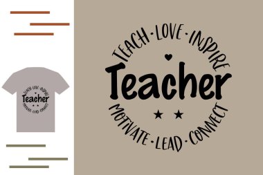 Kutsal öğretmen t-shirt tasarımı