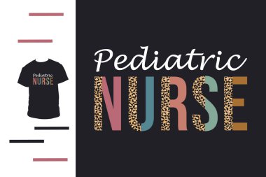 Pediyatrik hemşire t-shirt tasarımı