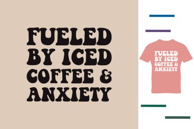 Buzlu kahve sever gömlek tasarımı.