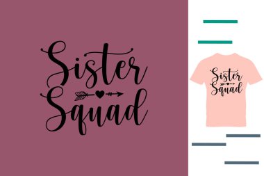 Kardeş takımı t-shirt tasarımı