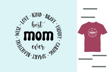 Akıllı anne t-shirt tasarımı