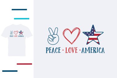 4 Temmuz tişört tasarımı için tişört tasarımı