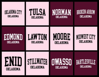 Oklahoma City Nüfus Tişört Paketi