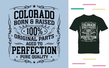 Colorado doğma büyüme gömlek tasarımcısı.