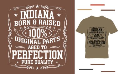 Indiana doğma büyüme gömlek tasarımcısı.