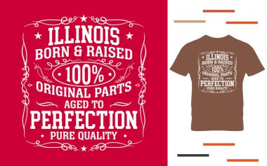 Illinois doğma büyüme gömlek tasarımcısı.