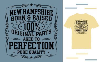 New Hampshire doğma büyüme gömlek tasarımcısı.