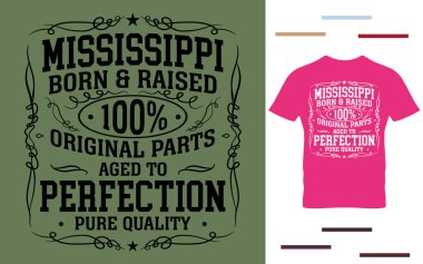 Mississippi doğma büyüme gömlek tasarımcısı.