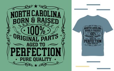 Kuzey Carolina doğma büyüme gömlek tasarımcısı.