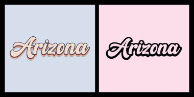Arizona eyaleti T-shirt tasarımı