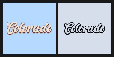 Colorado eyaleti T-shirt tasarımı