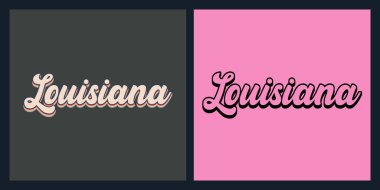 Louisiana State retro tişört tasarımı