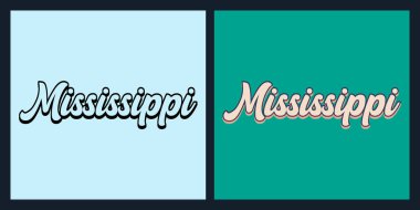 Mississippi eyaleti T-shirt tasarımı