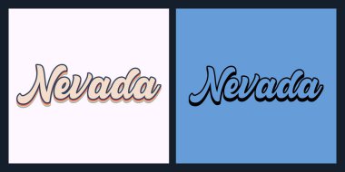 Nevada eyaleti T-shirt tasarımı