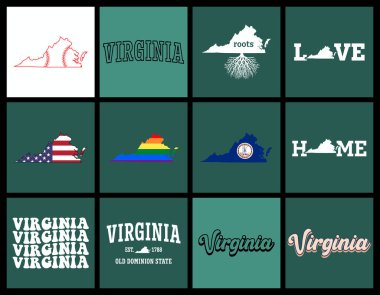 Virginia State t-shirt tasarımı