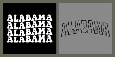 Alabama gömlek tasarımı metni