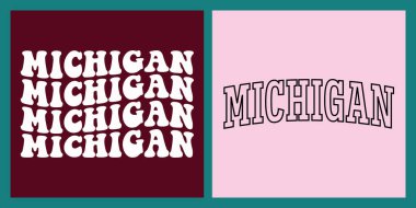 Michigan tişört tasarımı