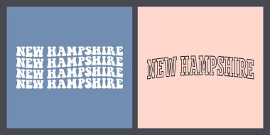 New Hampshire tişört tasarımı