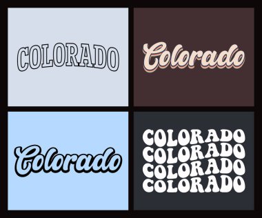 Colorado eyaleti tişört tasarımı