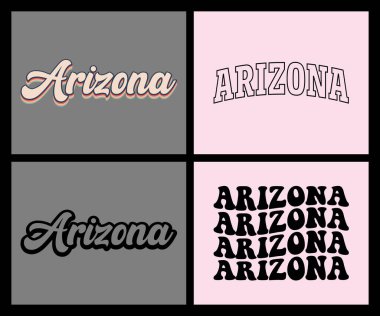 Arizona eyaleti tişört tasarımı