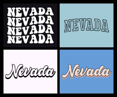Nevada Eyaleti tişört tasarımı