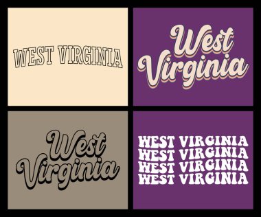 Batı Virginia tişört tasarımı