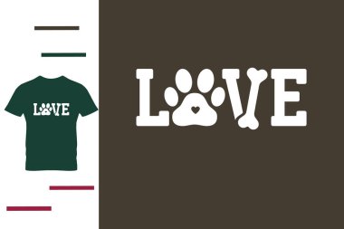 Köpek tişört tasarımını seviyor.