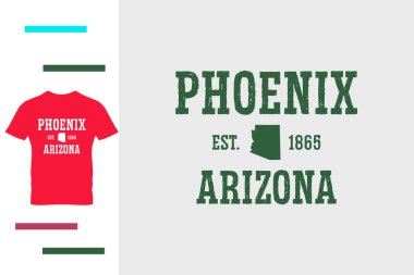 Phoenix City aşığı tişört tasarımı