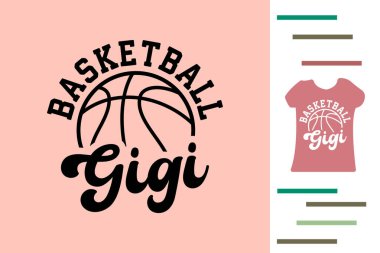 Basketbol gigi t-shirt tasarımı