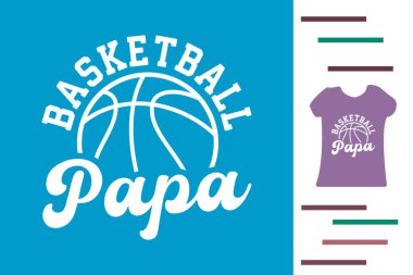 Basketbol baba t-shirt tasarımı 