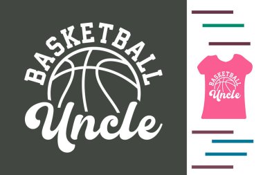 Basketbol amca t-shirt tasarımı