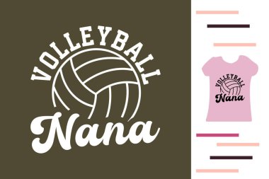 Voleybol nana t-shirt tasarımı