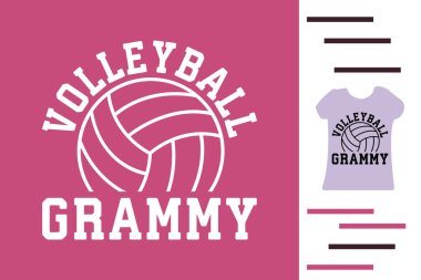 Voleybol grammy t-shirt tasarımı