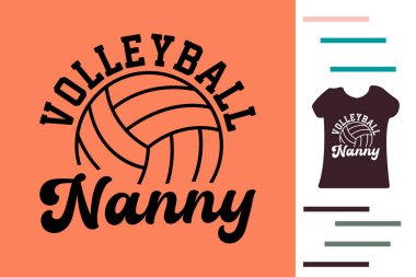Voleybol dadısı tişört tasarımı