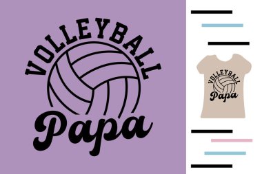 Voleybol baba t-shirt tasarımı