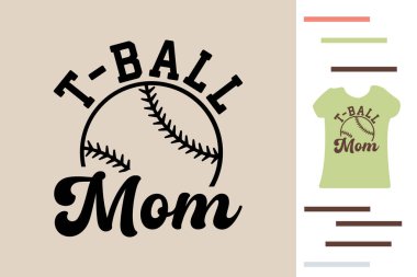 T-ball anne tişört tasarımı