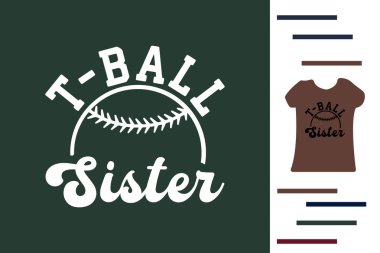 T-ball kardeş t-shirt tasarımı