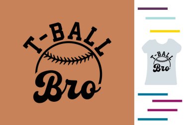 T-ball kardeş tişörtü tasarımı