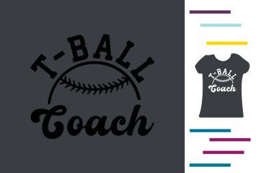 T-ball koçu tişört tasarımı