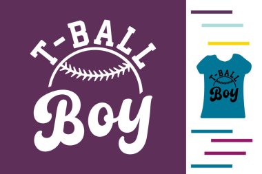 T-ball çocuk t-shirt tasarımı