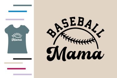 Beyzbol Anne t-shirt tasarımı