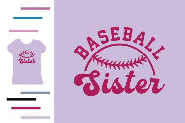 beysbol kız kardeşi t-shirt tasarımı