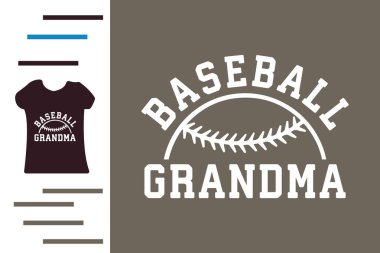 beysbol büyükannesi tişört tasarımı