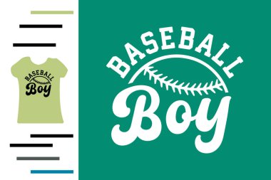 Beyzbolcu çocuğun gömlek tasarımı