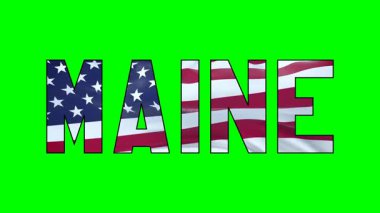Maine metin videosu içinde Usa bayrağı